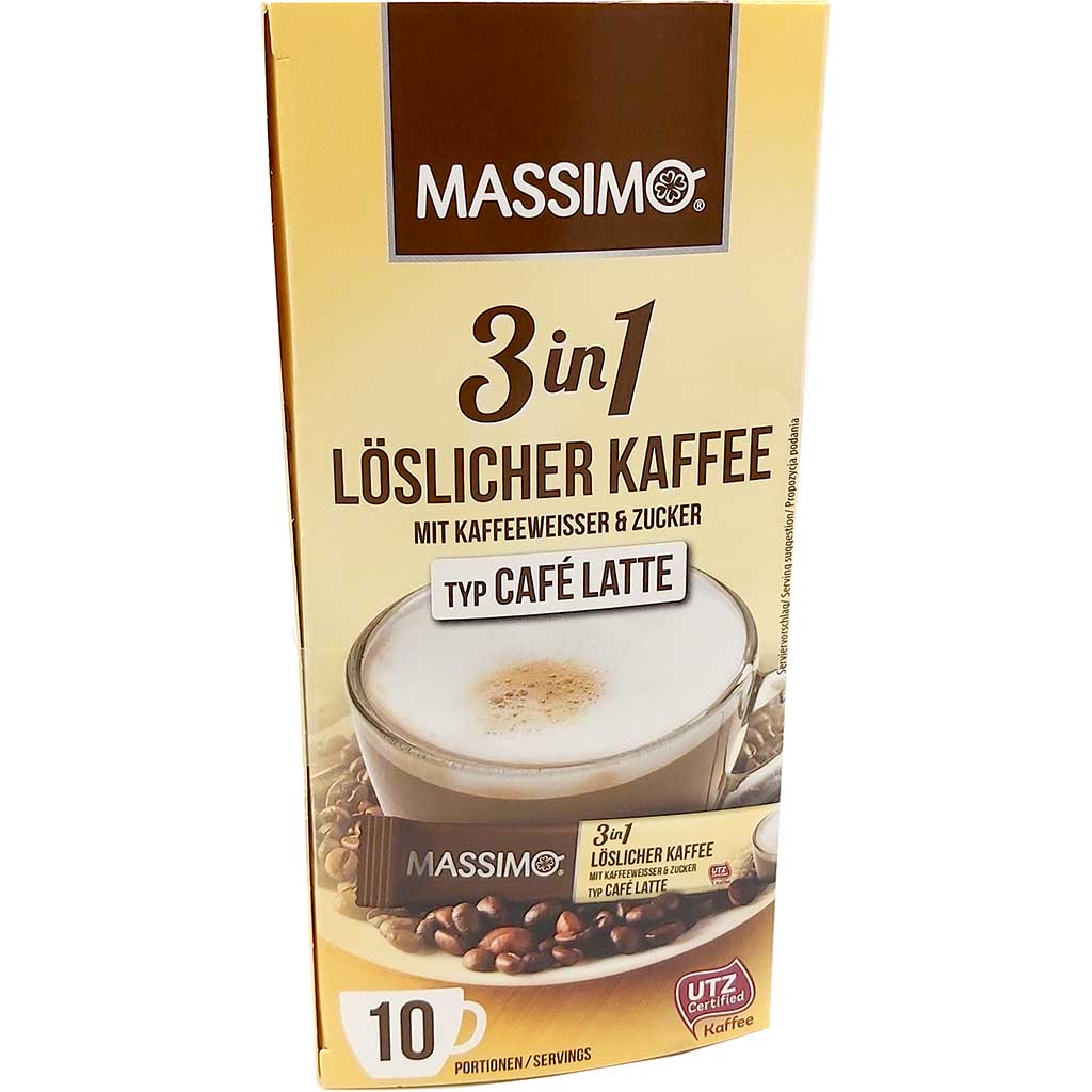 Massimo 3in1 Cafe Latte 10er 125g MHD:30.10.25