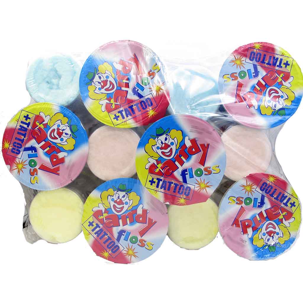 Candy Floss Zuckerwatte + Tattoo 12x20g=240g MHD:1.8.23