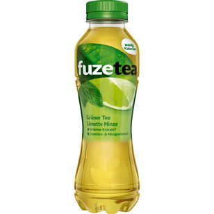 Fuze Grüntee Limette-Minze 0,4 Liter Flasche zzgl. Einwegpfand MHD:31.7.21