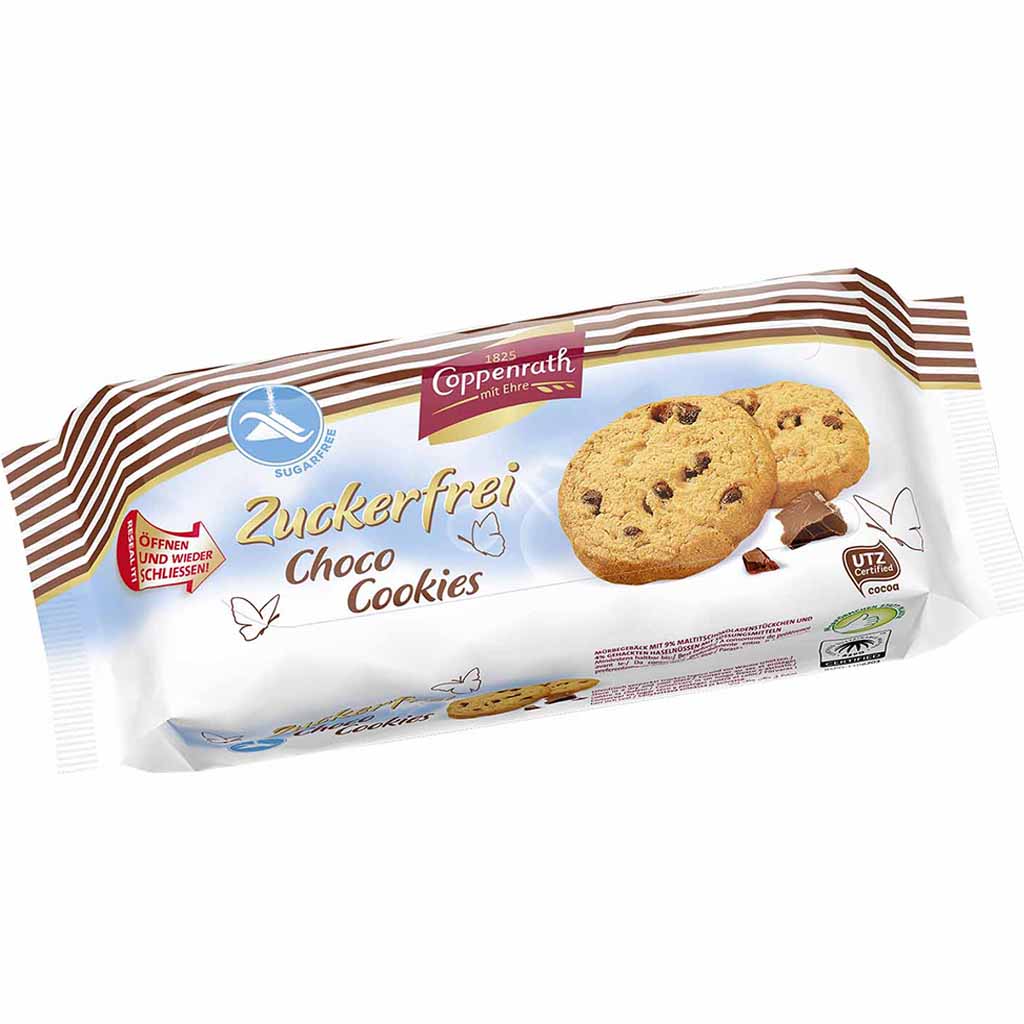 Coppenrath Zuckerfrei Choco Cookies 200g MHD:8.4.25