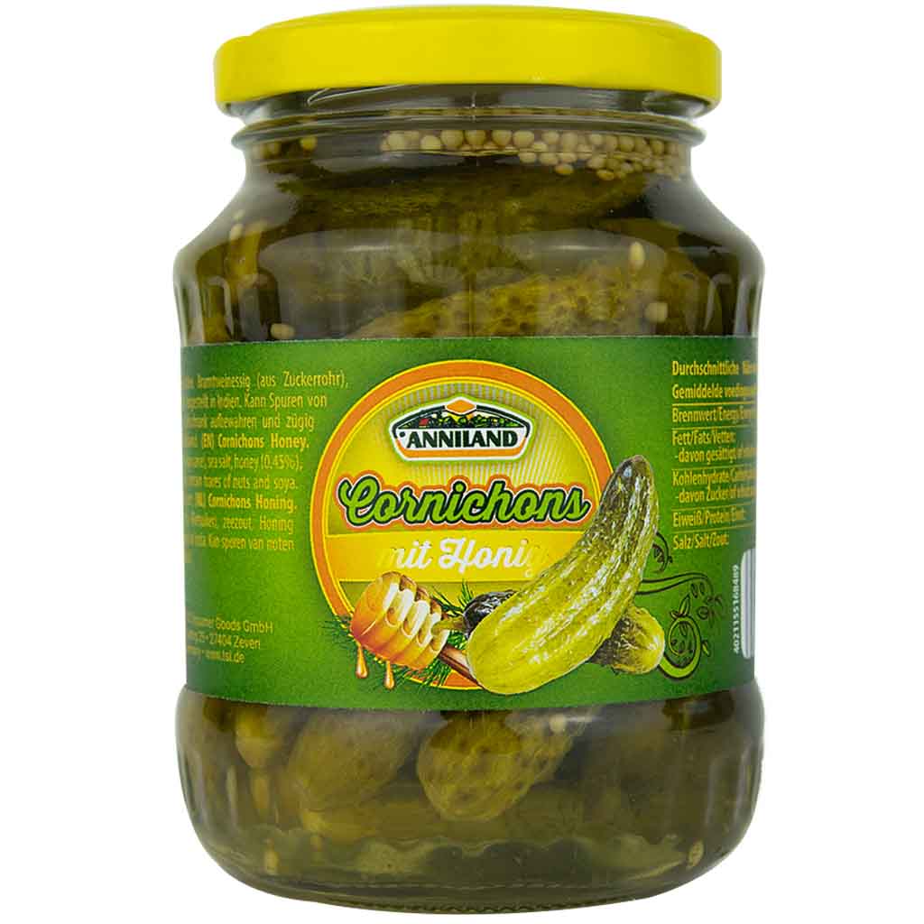 Anniland Cornichons mit Honig 190g MHD:23.11.26
