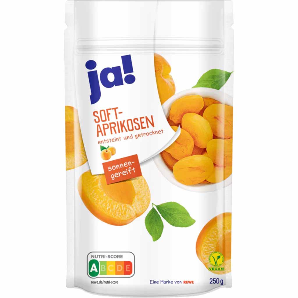 ja! Soft Aprikosen 250g MHD:30.6.25