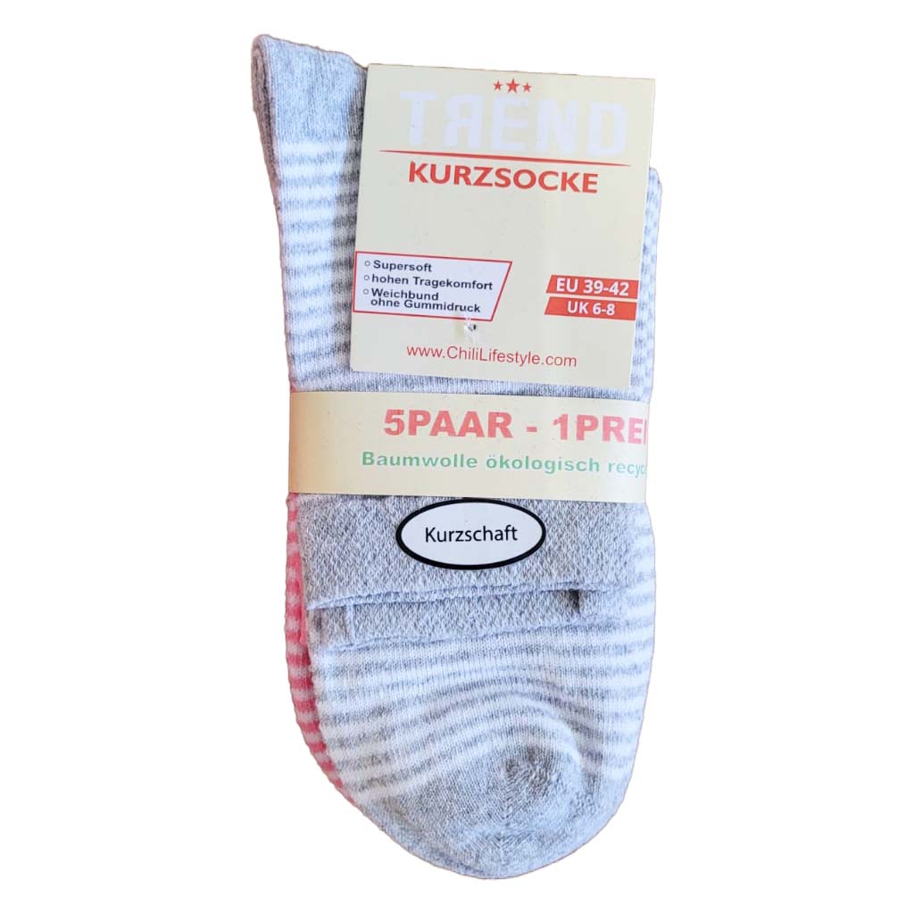 Trend Kurzsocke 5er Gr 39-42