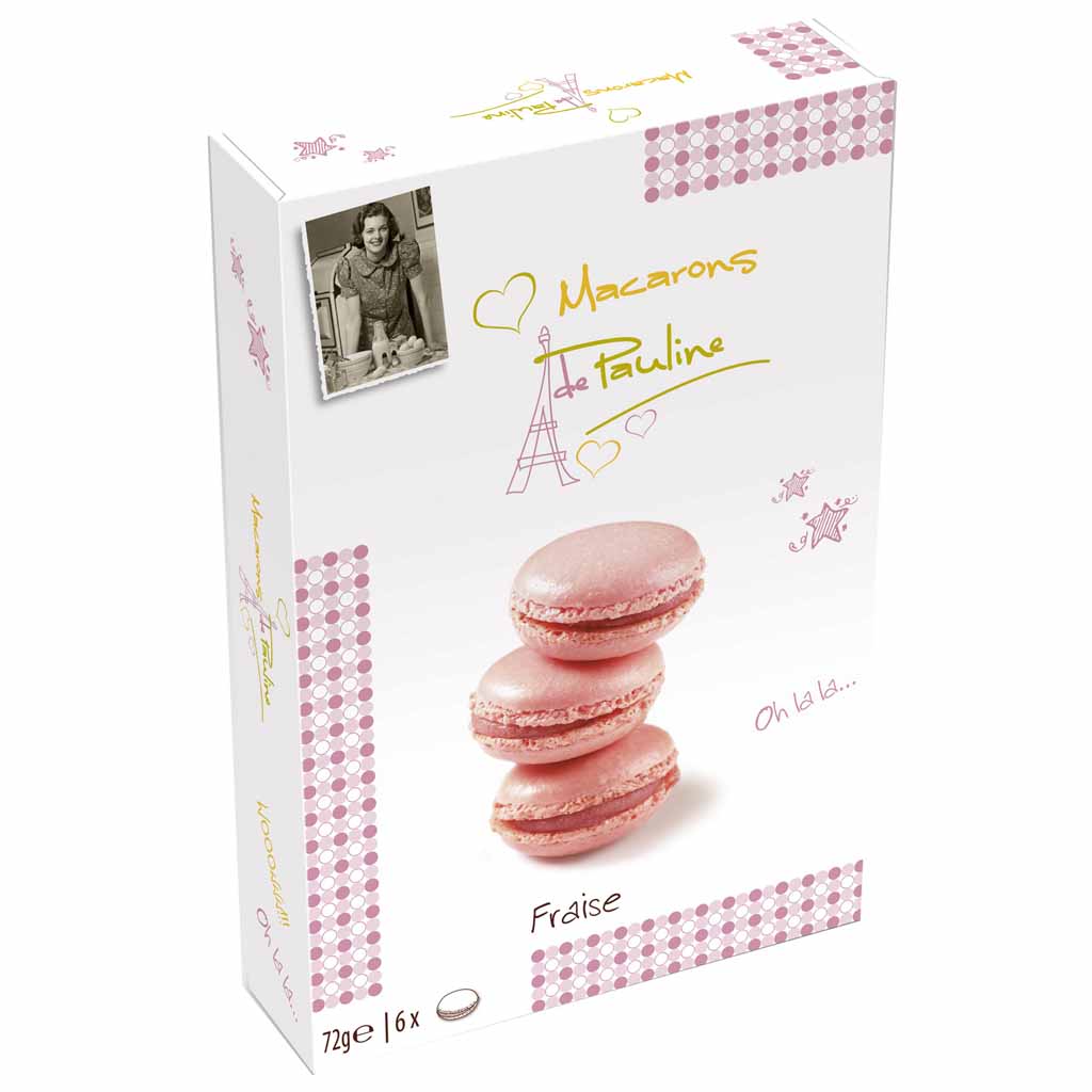 Macarons de Pauline Fraise 72g MHD:11.3.25