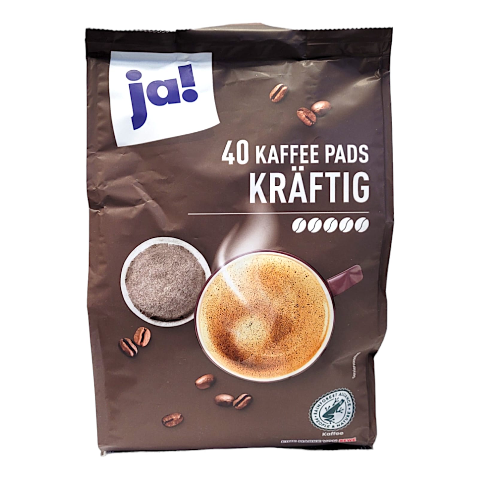 ja! Kaffee Kräftig 40 Pads MHD:7.10.25