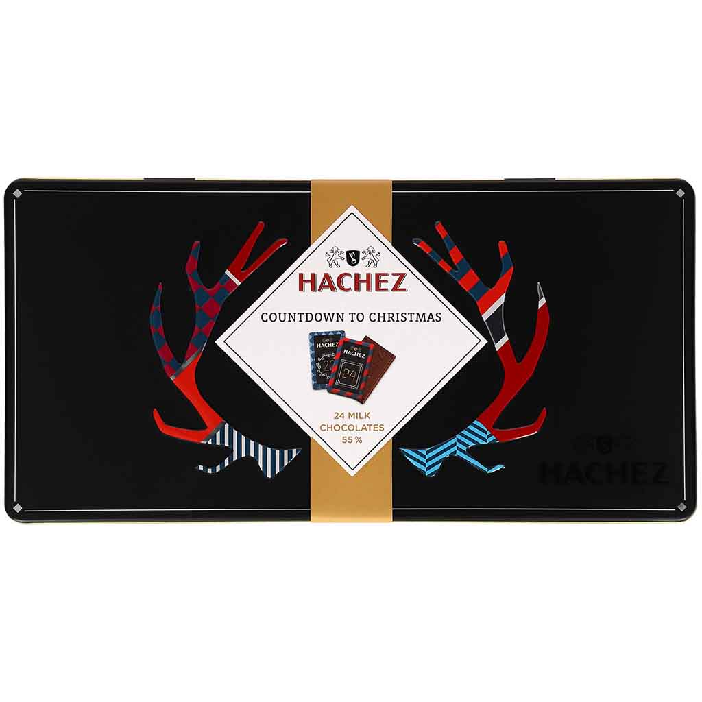 Hachez Adventskalender Täfelchendose Countdown to Christmas 180g