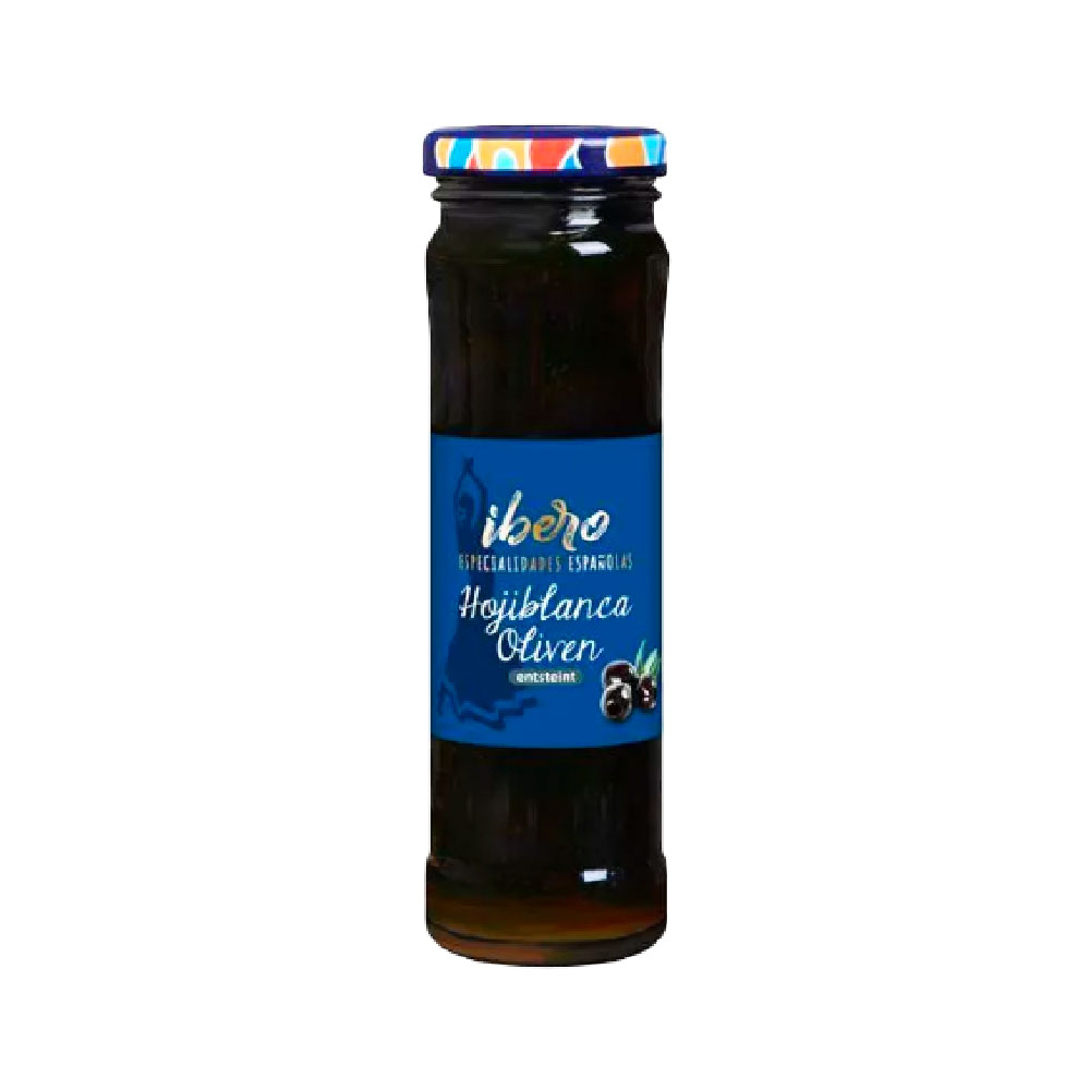 Ibero Hojiblanca Oliven entsteint Schwarz 65g MHD:25.8.26