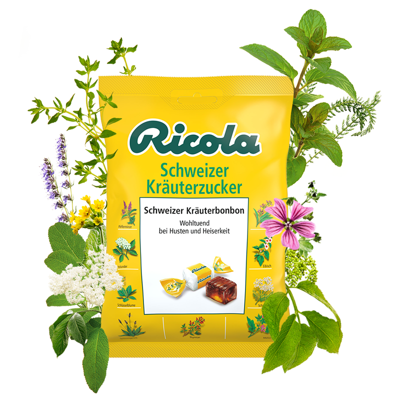 Ricola Schweizer Kräuterzucker, 75g Beutel