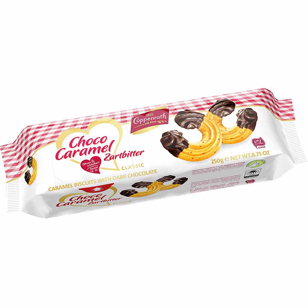 Coppenrath Classic Choco Caramel Zartbitter 250g MHD:21.4.25