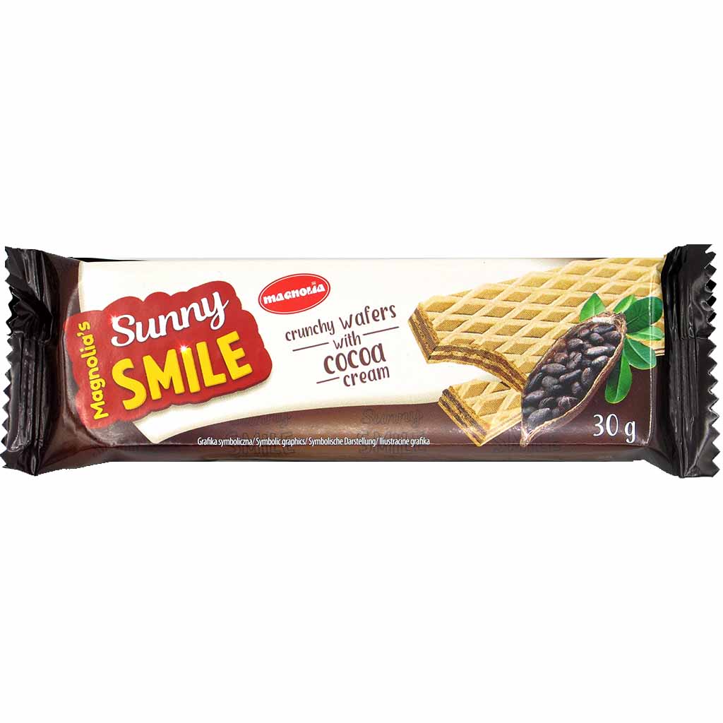 40x Magnolia Sunny Smile Kakaocreme Waffeln á 30g=1200g MHD:16.6.21