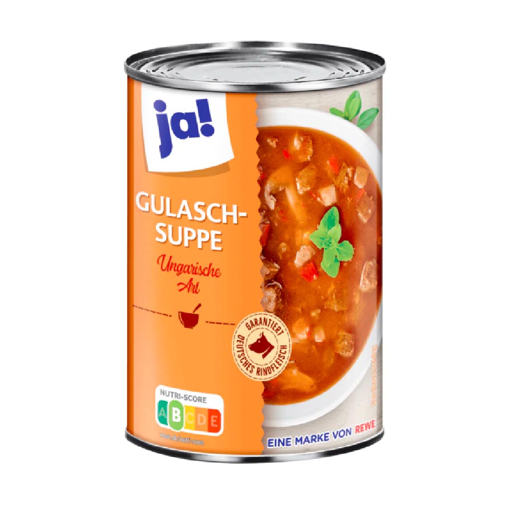 ja! Gulaschsuppe 400ml MHD:6.3.27