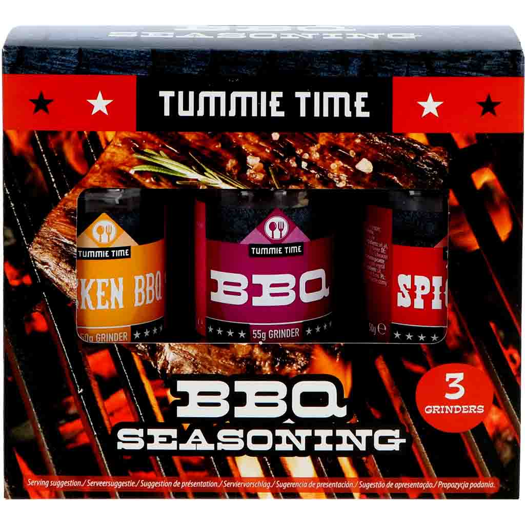 Tummie Time BBQ Seasoning Gewürzmühlen 155g MHD:30.5.24