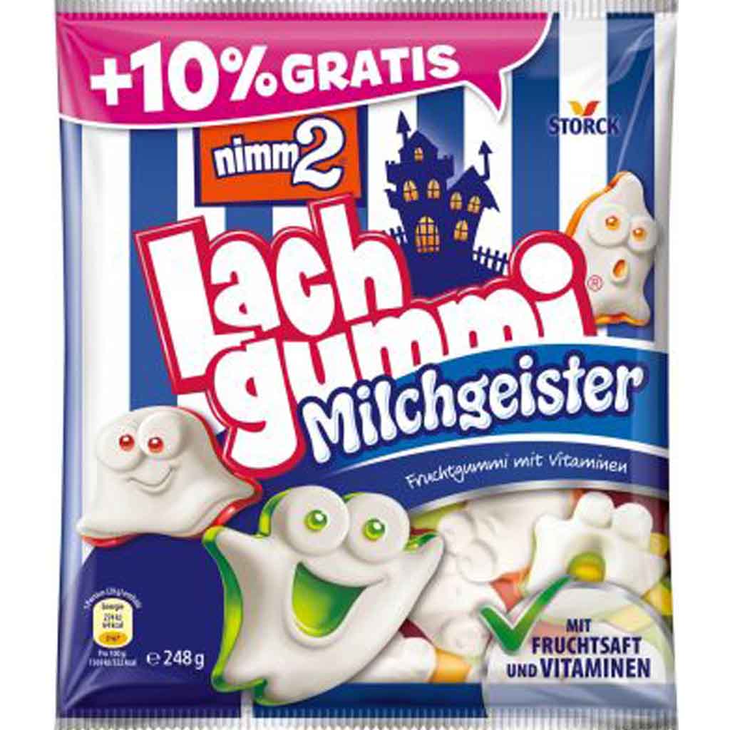 nimm2 Lachgummi Milchgeister 248g MHD:30.8.23