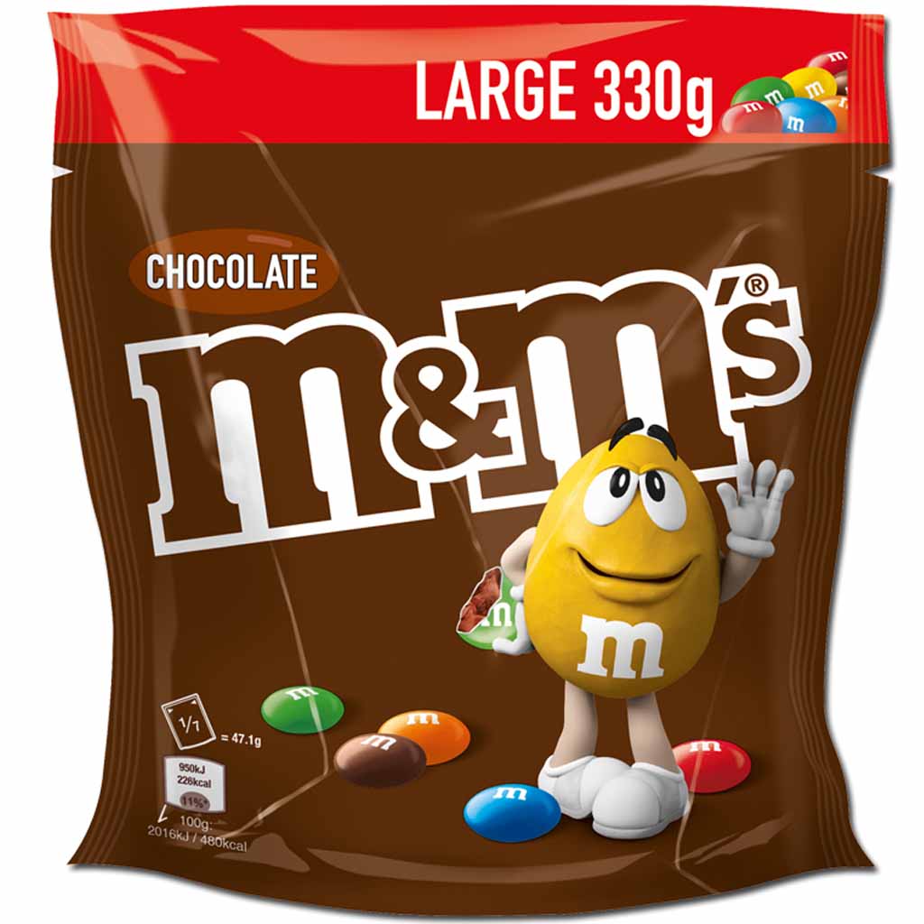 M&Ms Chocolate 330g MHD:8.8.21