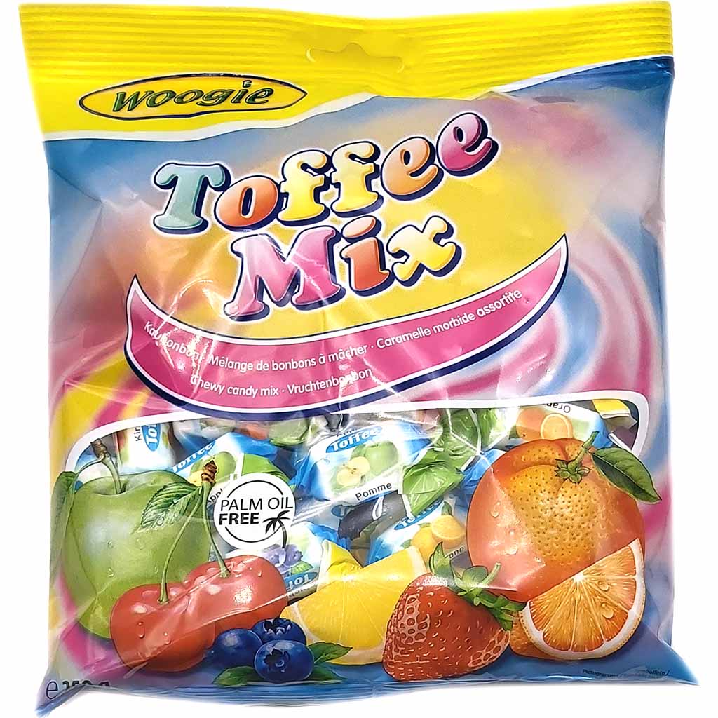 Woogie Kaubonbons Toffee Mix 250g MHD:1.12.24