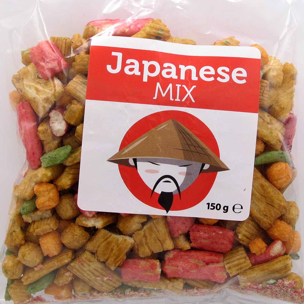 750g Japan MIx Reiscracker mit Sojasauce (5x150g) MHD:7/20