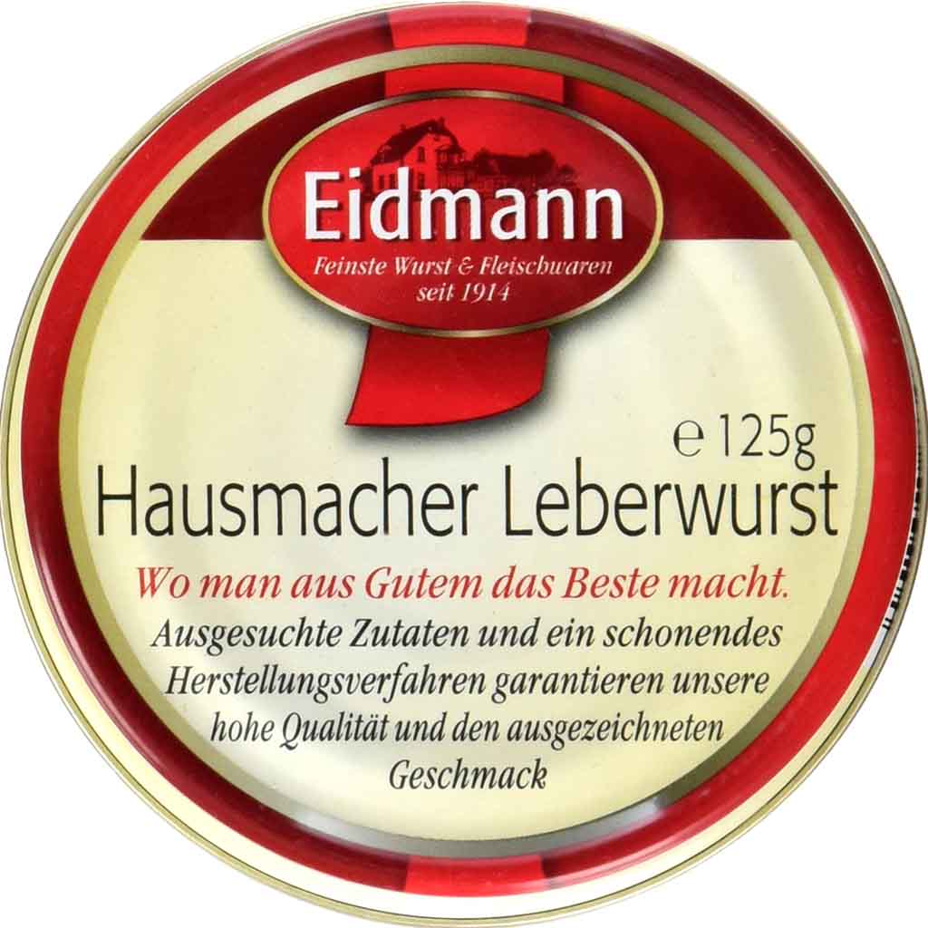 Eidmann Hausmacher Leberwurst 125g MHD:28.2.26