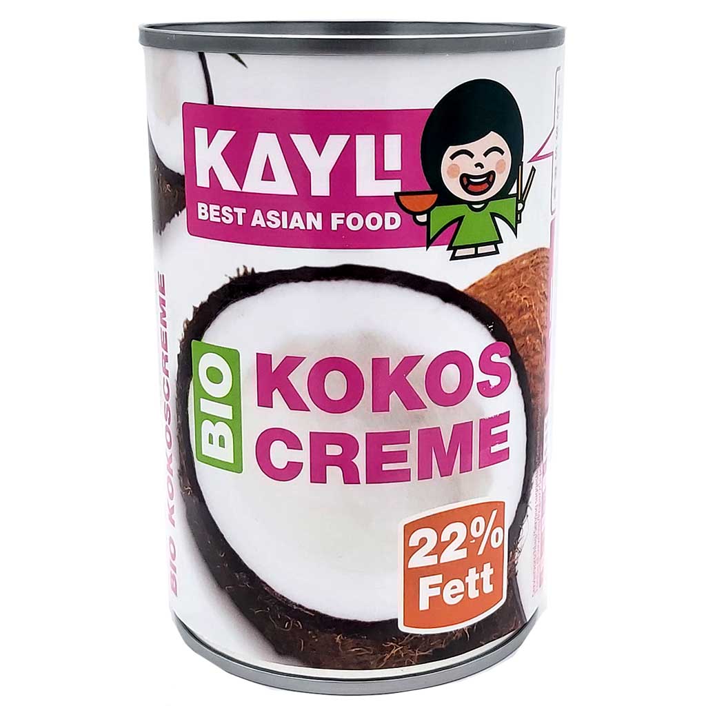 Kay-Li Bio Kokoscreme 22% Fett 400ml MHD:15.11.25