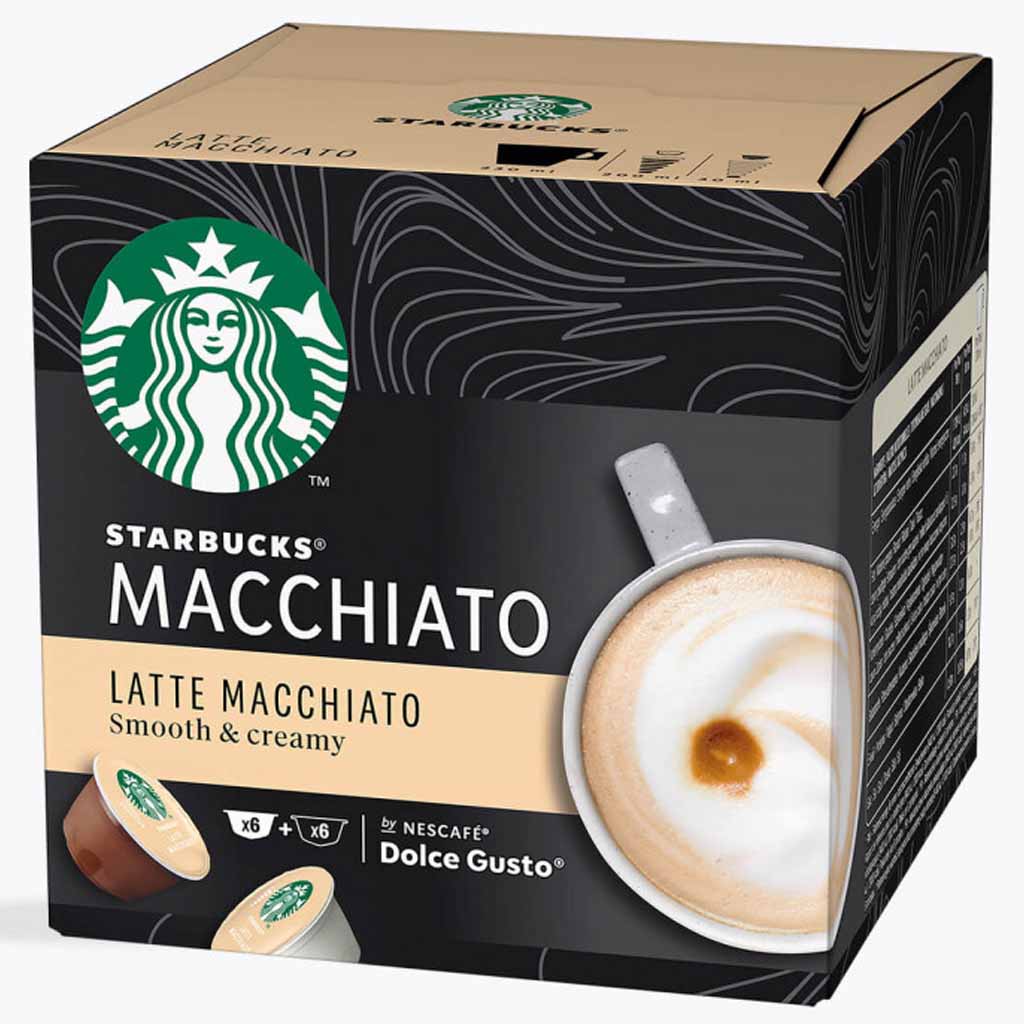 Starbucks Dolce Gusto Latte Macchiato 6 Tassen 129g MHD:31.5.24