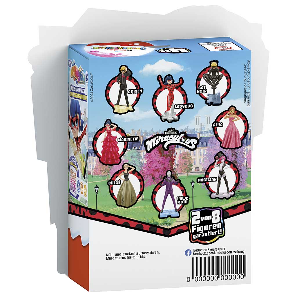 Kinder Überraschung Miraculous 4 Eier 80g back