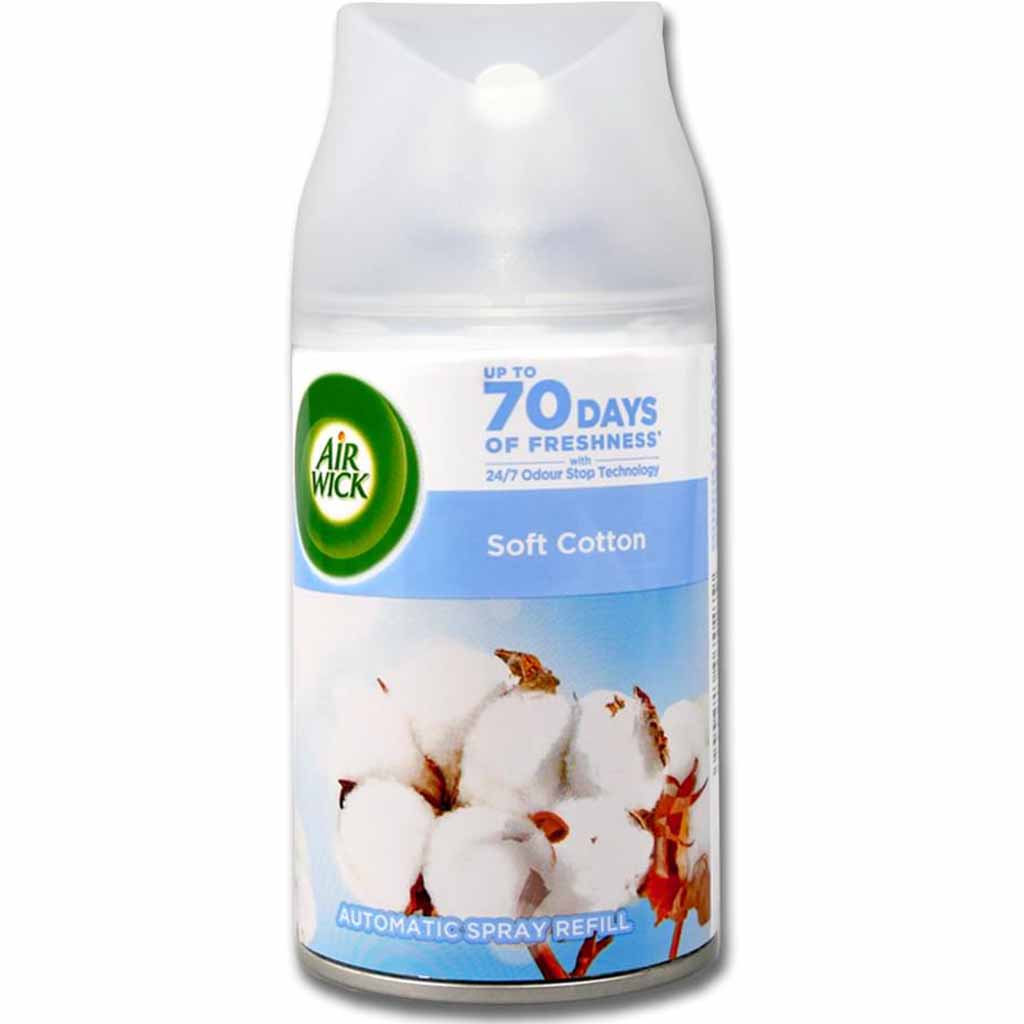 6x Air Wick Lufterfrischer Freshmatic Soft Cotton Nachfüllung á 250ml