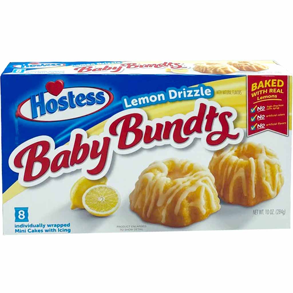 Hostess Baby Bundts Lemon Drizzle 8er 284g MHD:30.12.23