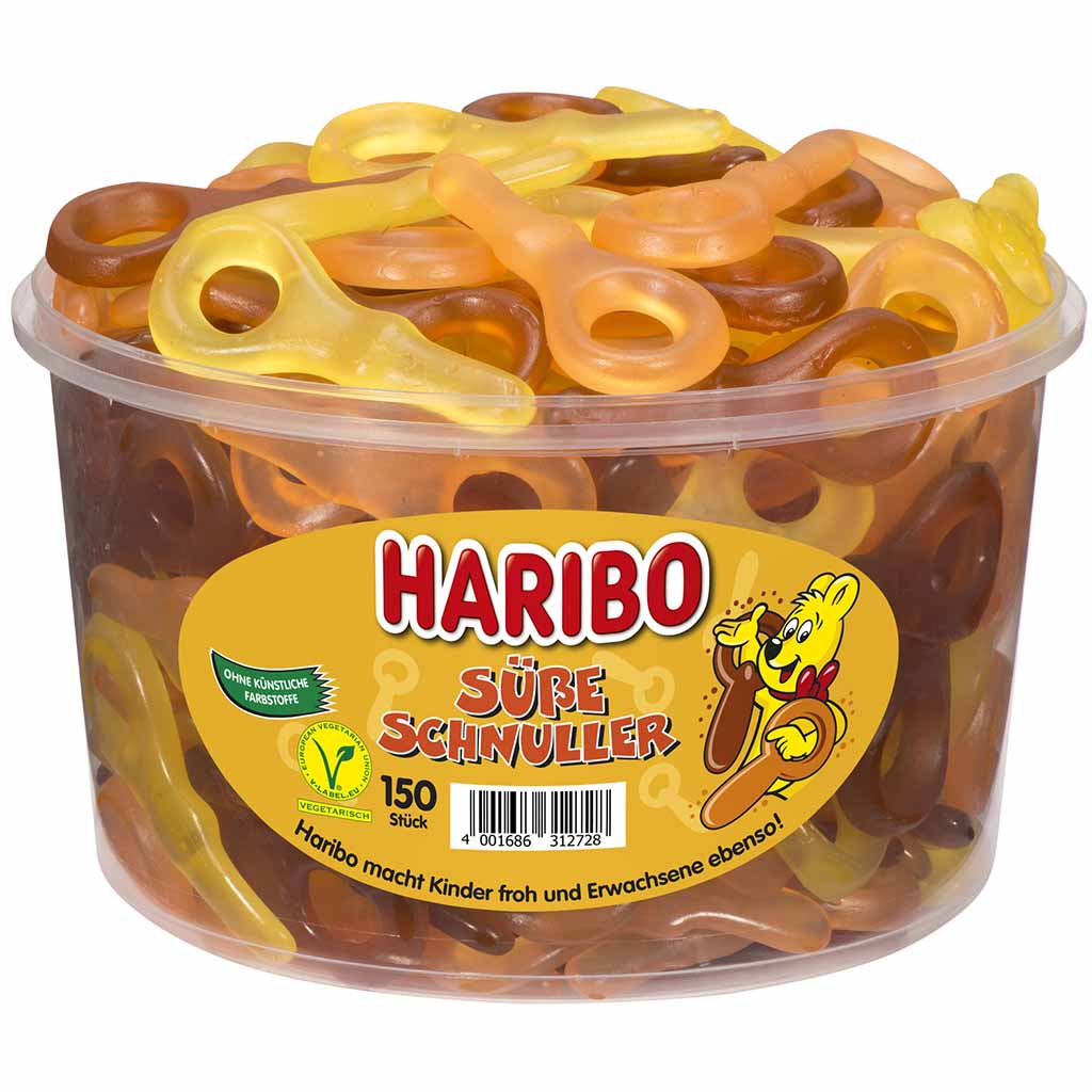 Haribo Süße Schnuller 150er 1350g MHD:28.6.25