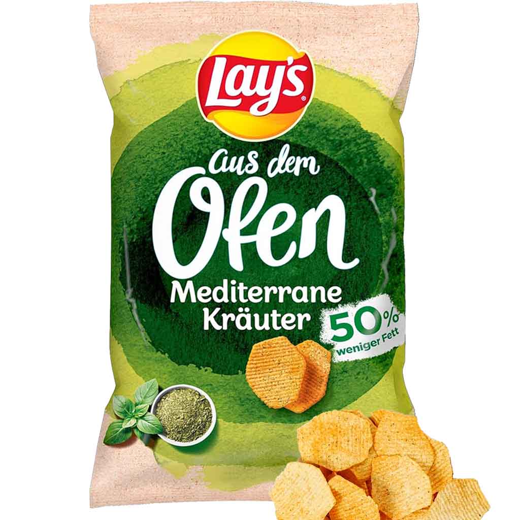Lays aus dem Ofen Kartoffelsnack Mediterrane Kräuter 100g