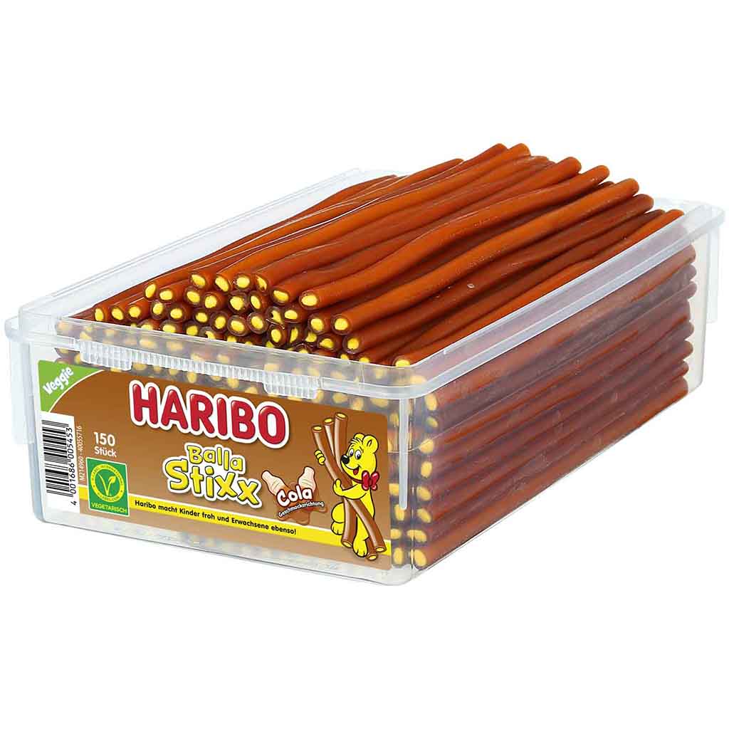 Haribo Balla Stixx Cola 150er 1125g MHD:31.1.25