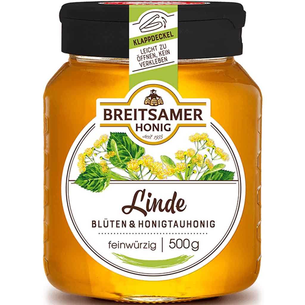 Breitsamer Honig Linde feinwürzig 500g MHD:30.10.25