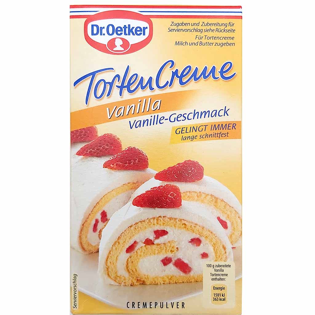 Dr. Oetker Torten Creme Vanilla Vanille-Geschmack 140g 