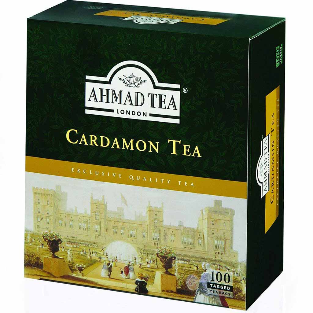 AHMAD TEA schwarzer Tee mit Kardamon 200g 100 Beutel MHD:7.3.23