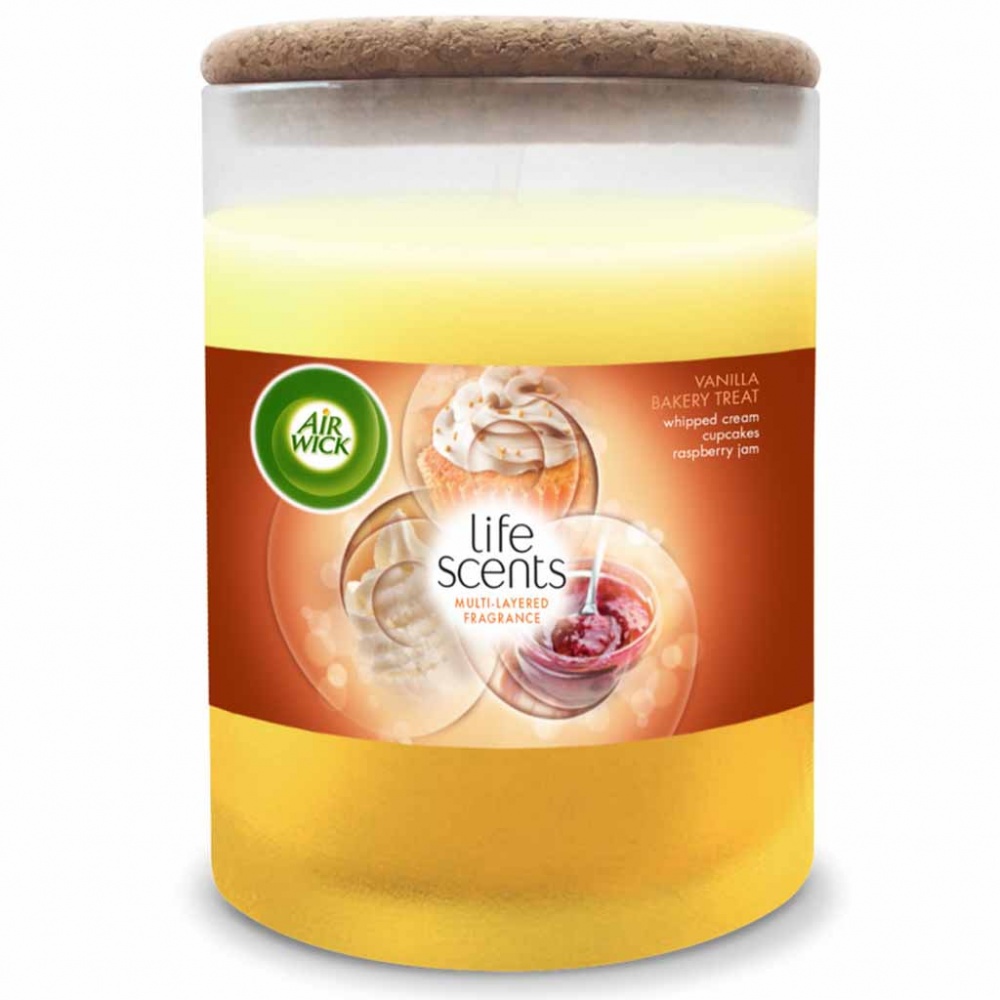 6x Air Wick Duftkerze Life Scents Mum´s Baking á 185g=1110g