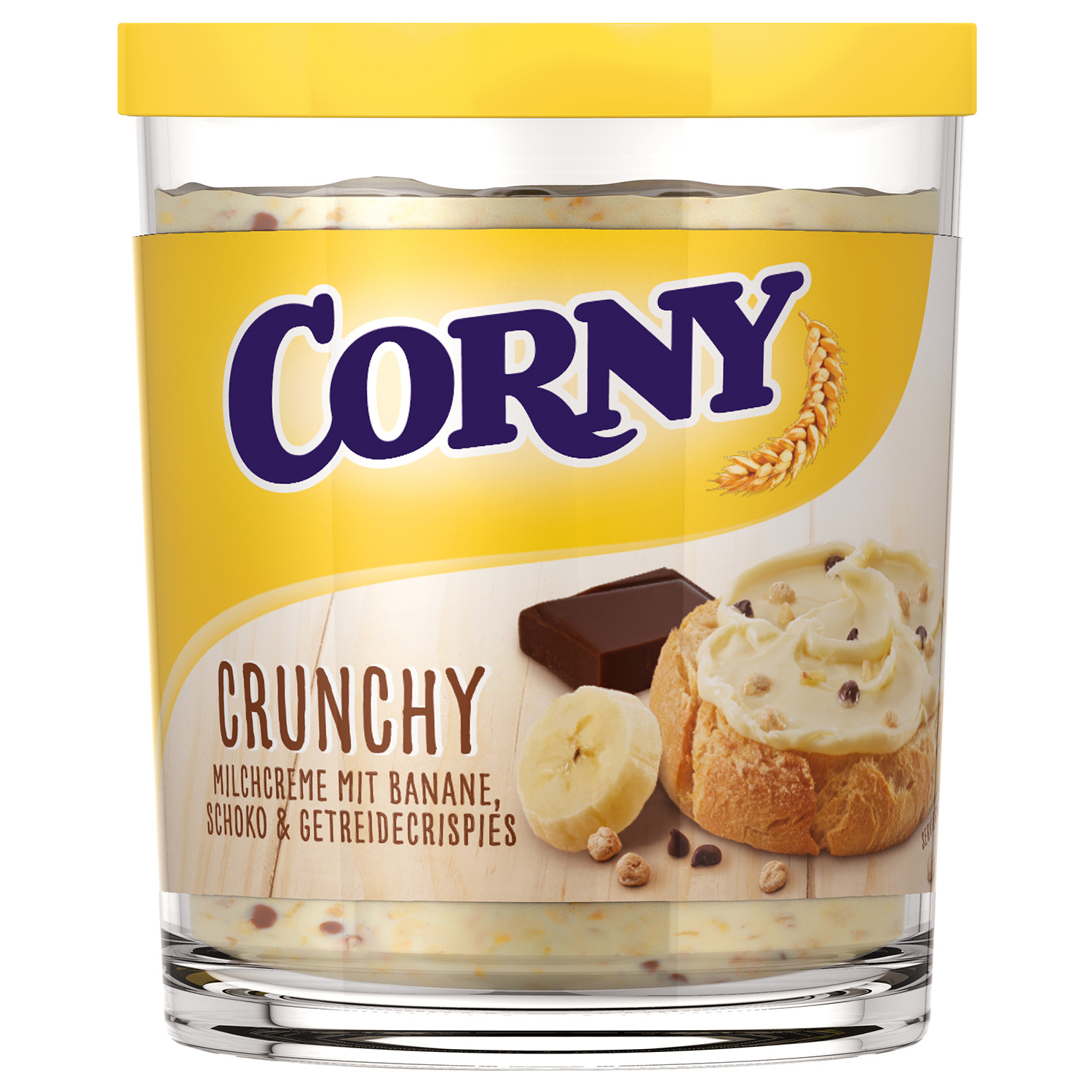 200g Corny Brotaufstrich Crunchy Schoko-Banane MHD:1.2.20