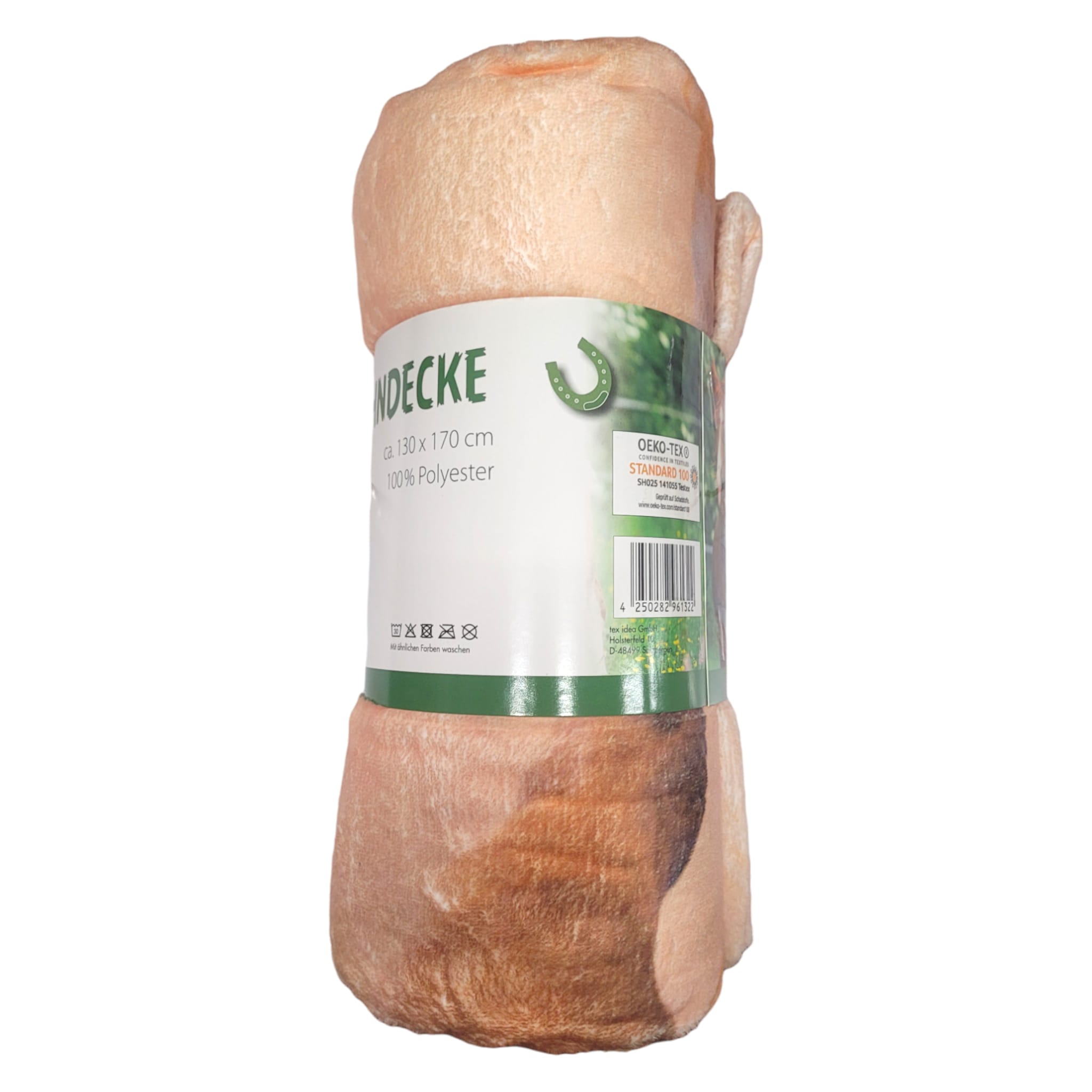 Wohndecke 130cm x 170cm flauschig beige