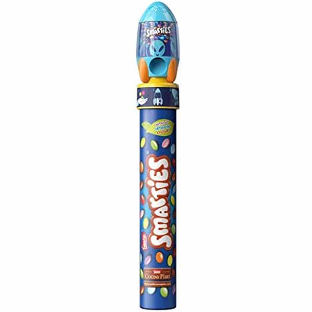 Smarties Schokolinsen Rolle Rakete 130g MHD:30.9.21