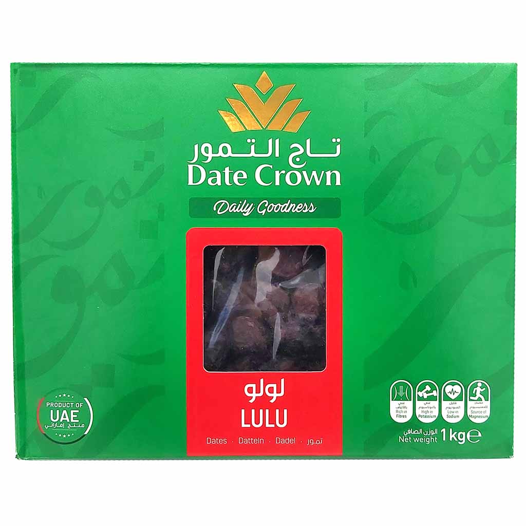Datteln getrocknet mit Stein 1000g LULU Date Crown MHD:12.6.24