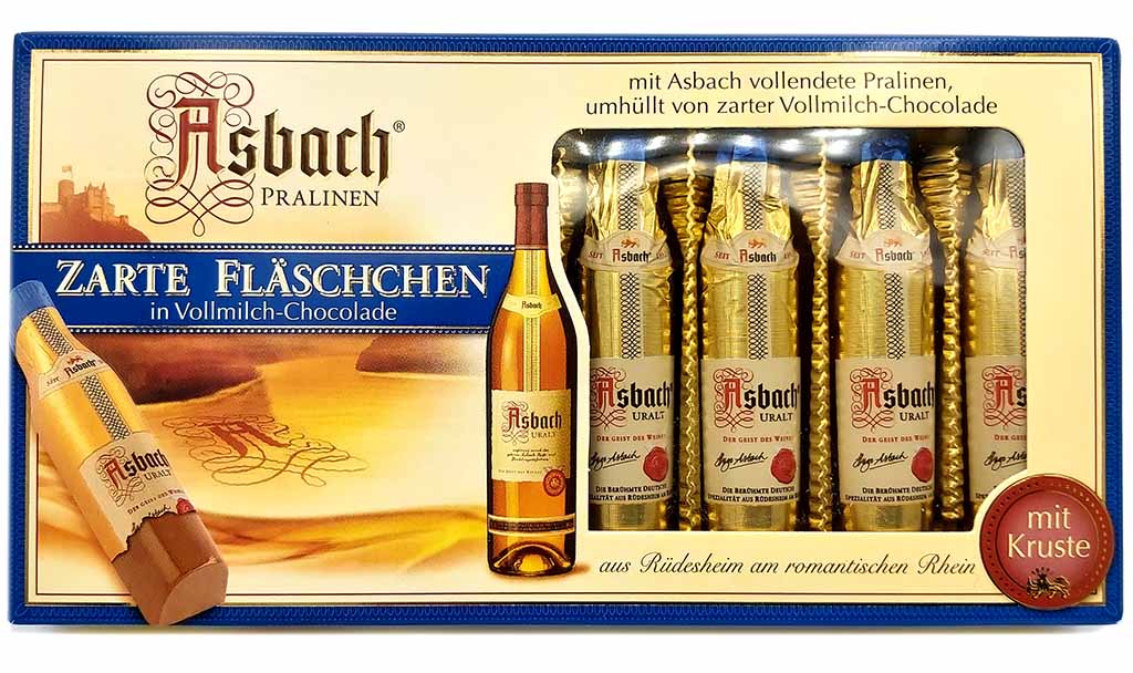 Asbach Pralinen Zarte Fläschchen Vollmilch 100g 4000956021780