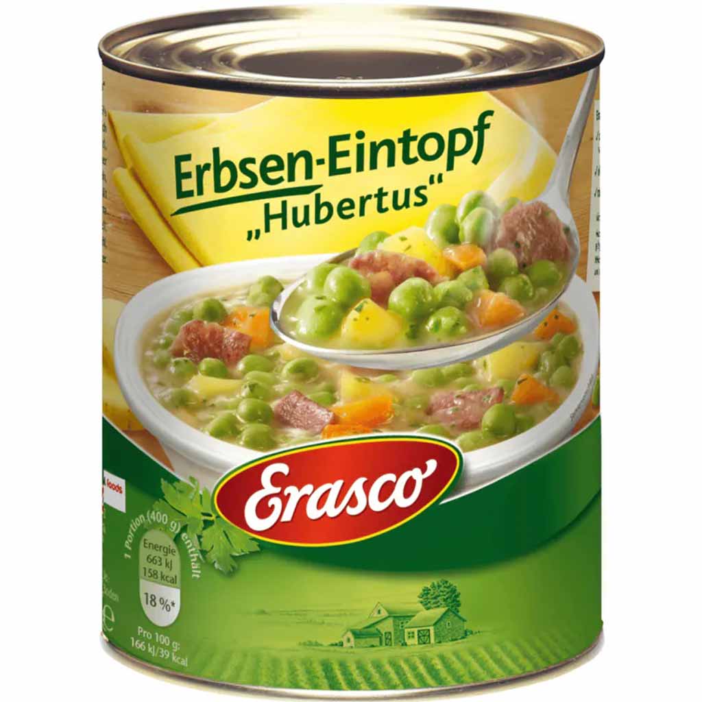 Erasco Eintopf Erbsen Eintopf " Hubertus " 800g MHD:30.12.27
