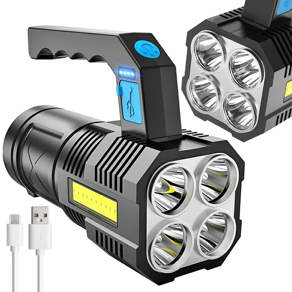 LED-Suchscheinwerfer Militärpolizei 2 in 1 Wiederaufladbarer batteriebetriebener