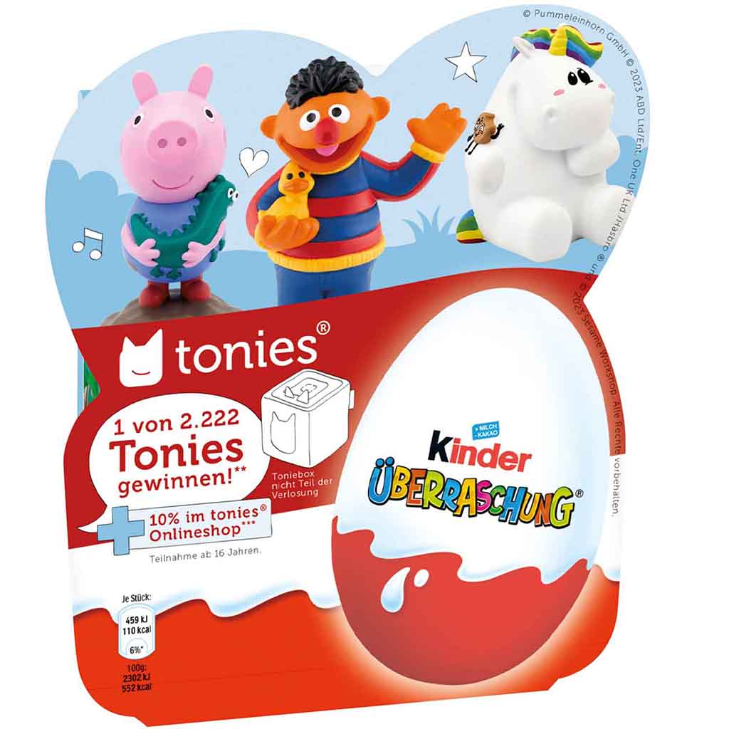 kinder Überraschung Classic-Ei Tonies 4er 80g MHD:21.3.24