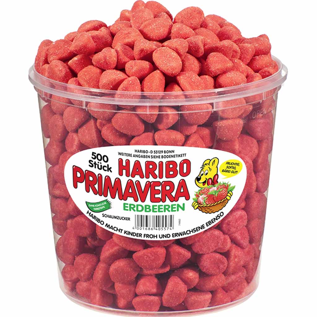 Haribo Primavera Erdbeeren 500er 1150g MHD:30.5.25