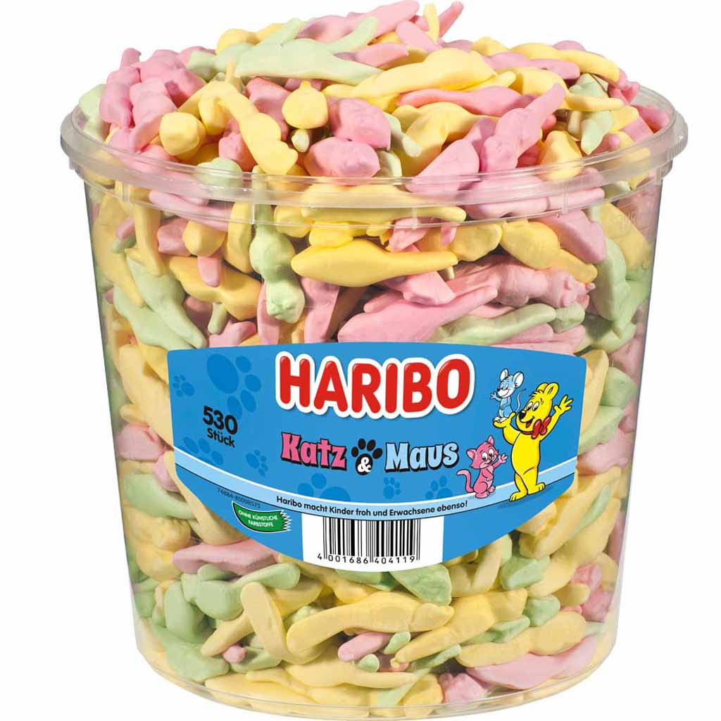 HARIBO Katz & Maus 530er 1060g MHD:30.11.23
