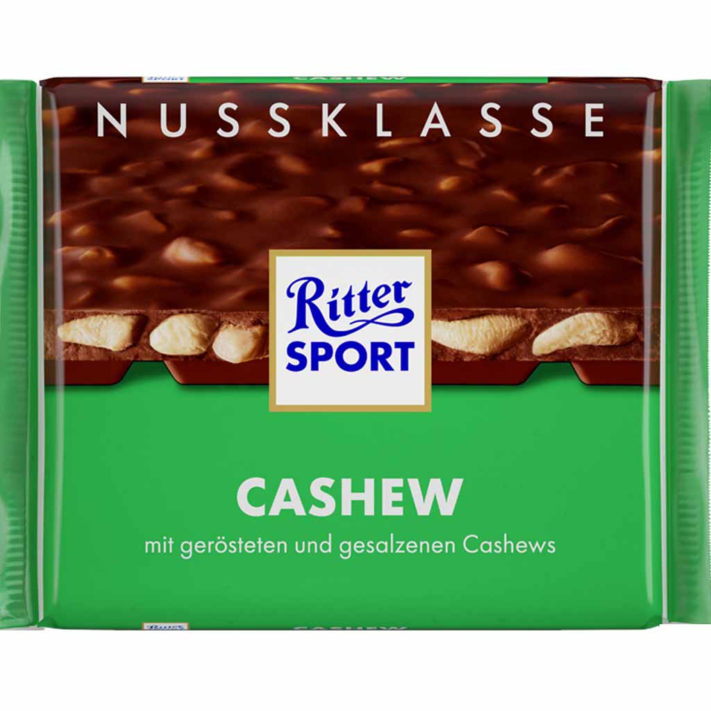Ritter Sport Tafelschokolade Cashew 100g MHD:17.2.25