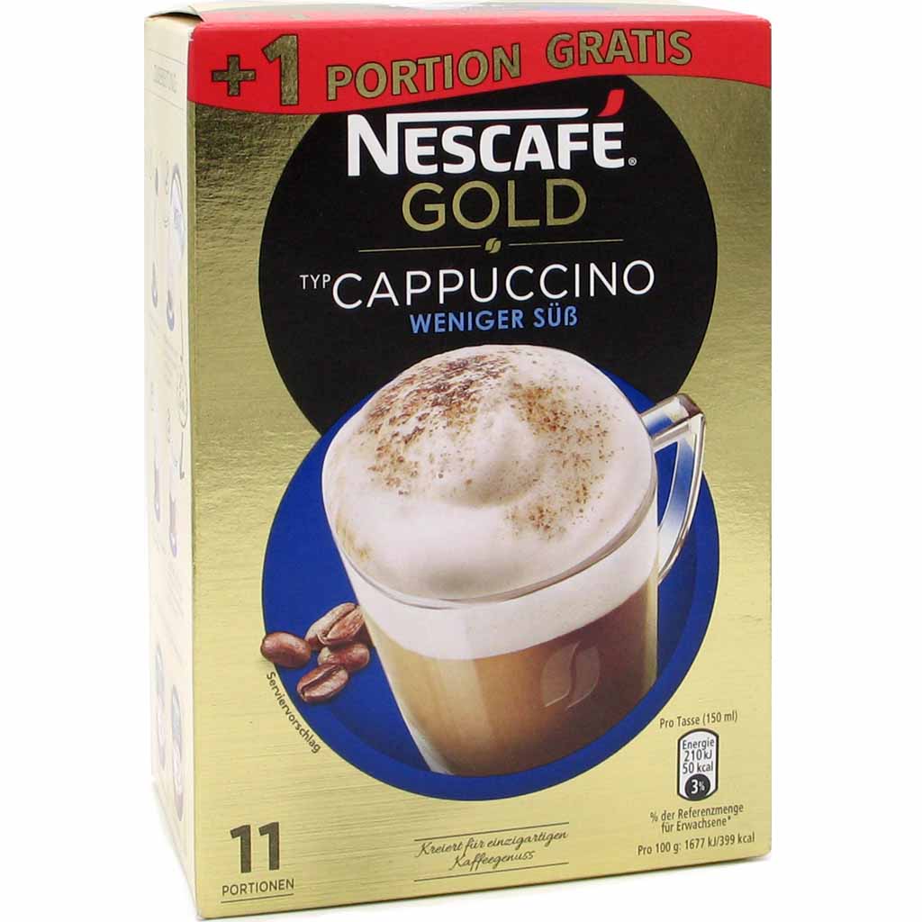Nescafe Gold Cappucchino Weniger Süß 137,5g=11 Tassen MHD:30.5.20