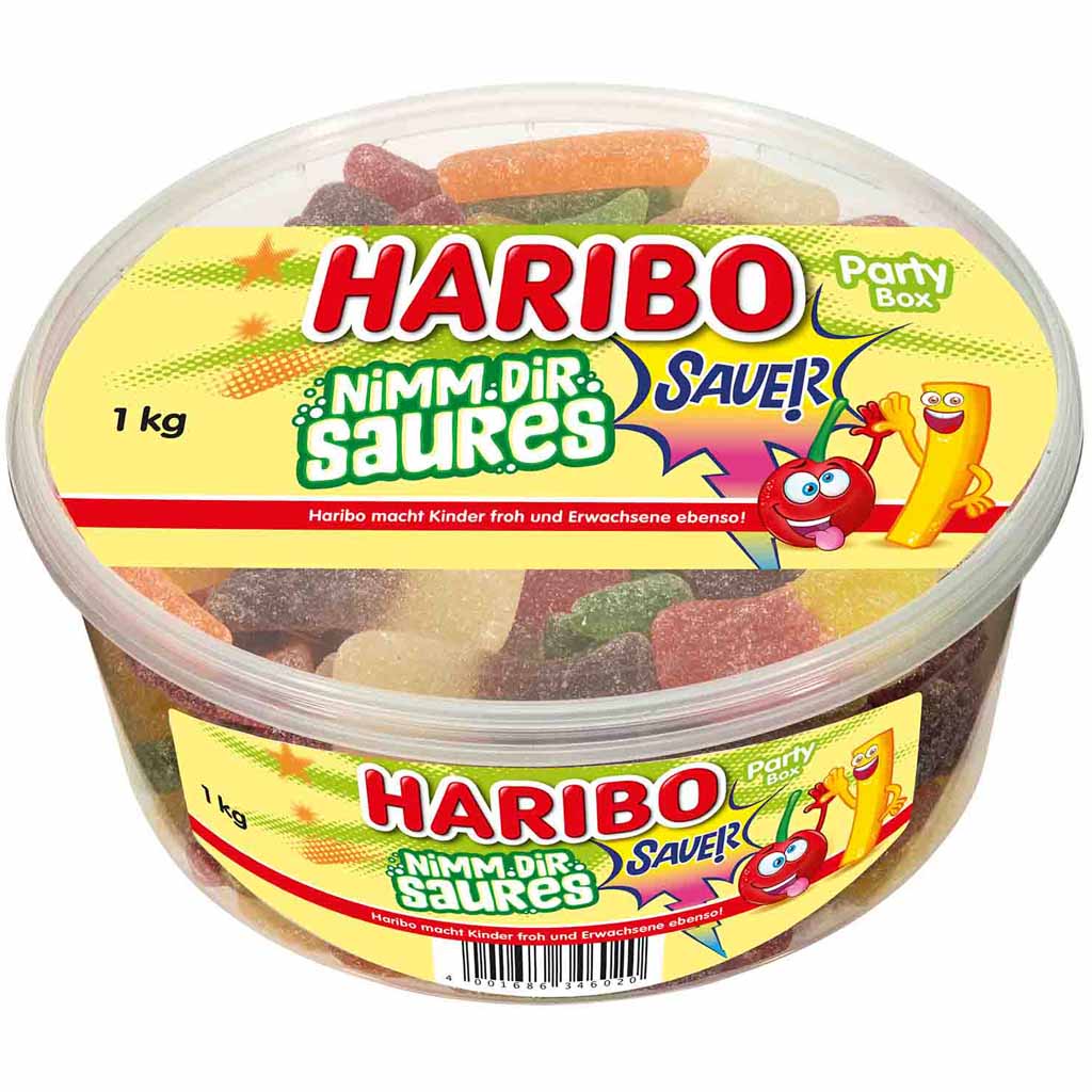 Haribo Nimm dir saures sauer 150er 1kg MHD:30.5.23