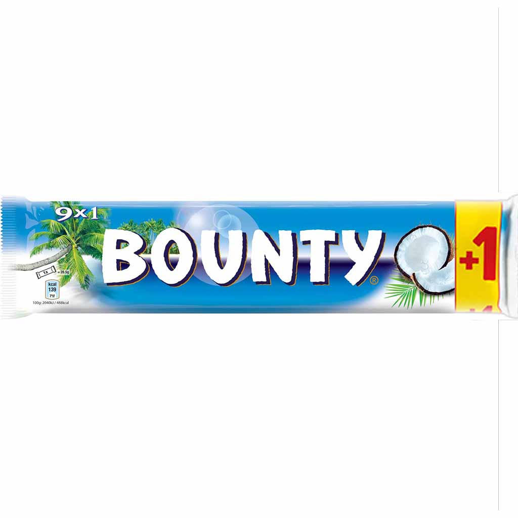 Bounty Schokoriegel 10er 285g MHD:29.1.23