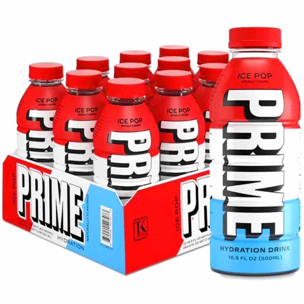 12x PRIME Hydration Ice Pop PET á 0,5L=6L MHD:30.12.25