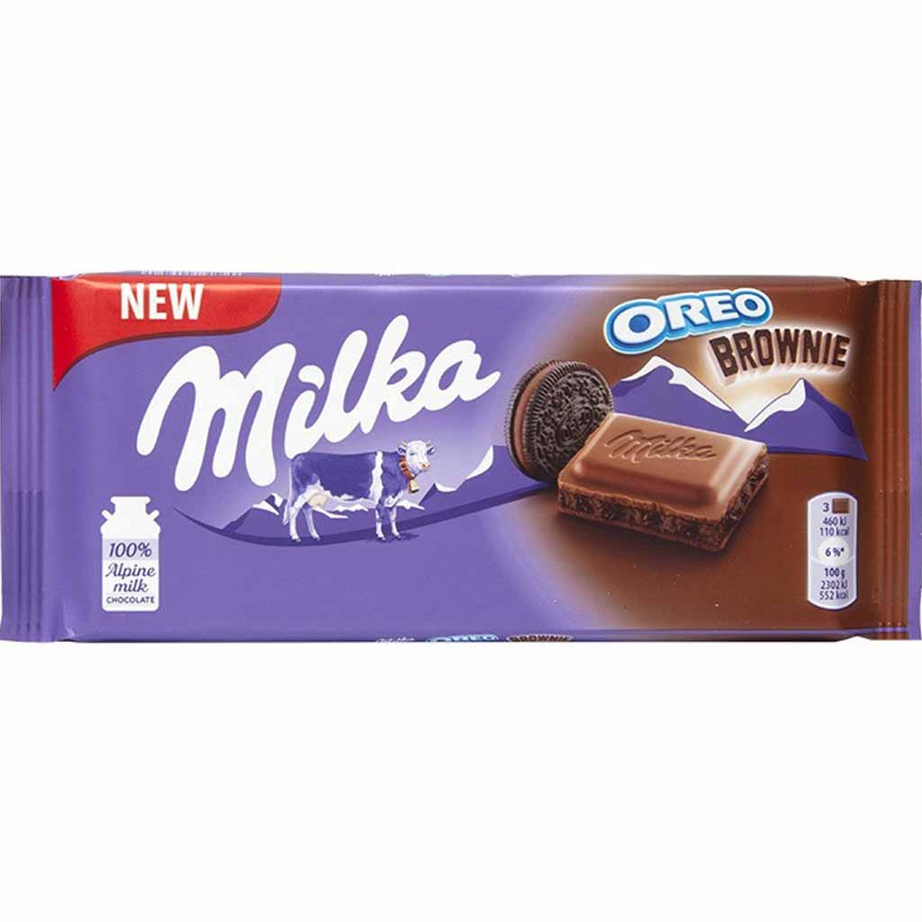 Milka Tafelschokolade Oreo Brownie 100g MHD:12.9.24