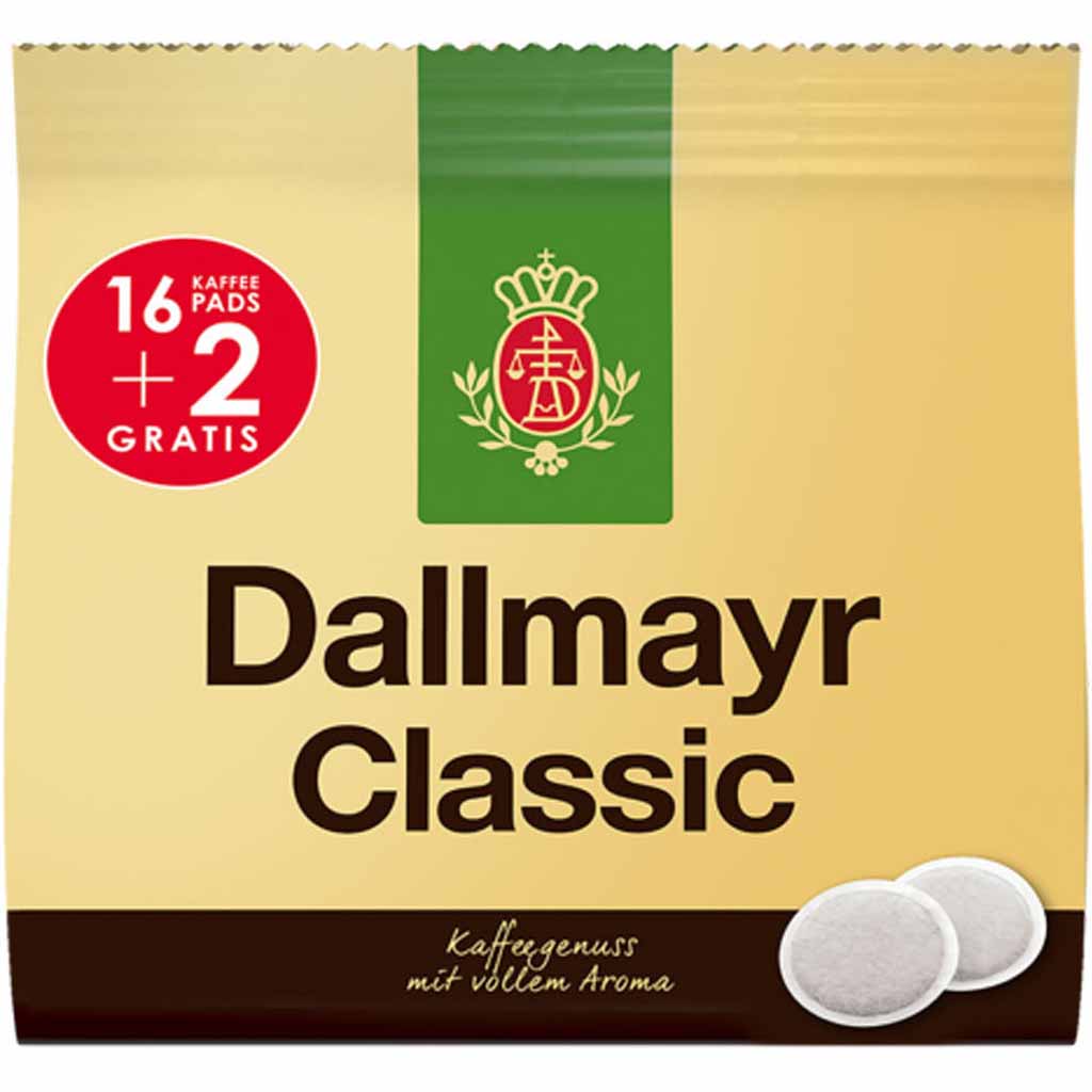 Dallmayr Kaffeepads Classic 18er 124g MHD:30.9.25